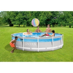Piscine Tubulaire Ronde Intex Prism Frame Clearview 4,27 X 1,07 M -Intex Soldes Boutique 26722np ambiance min