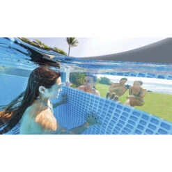 Piscine Tubulaire Ronde Intex Prism Frame Clear Window 4,88 X 1,22 M -Intex Soldes Boutique 26730np ambiance 4 min