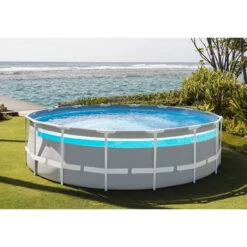 Piscine Tubulaire Ronde Intex Prism Frame Clear Window 4,88 X 1,22 M -Intex Soldes Boutique 26730np ambiance 5 min