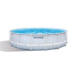 Piscine Tubulaire Ronde Intex Chevron 4,88 X 1,22 M