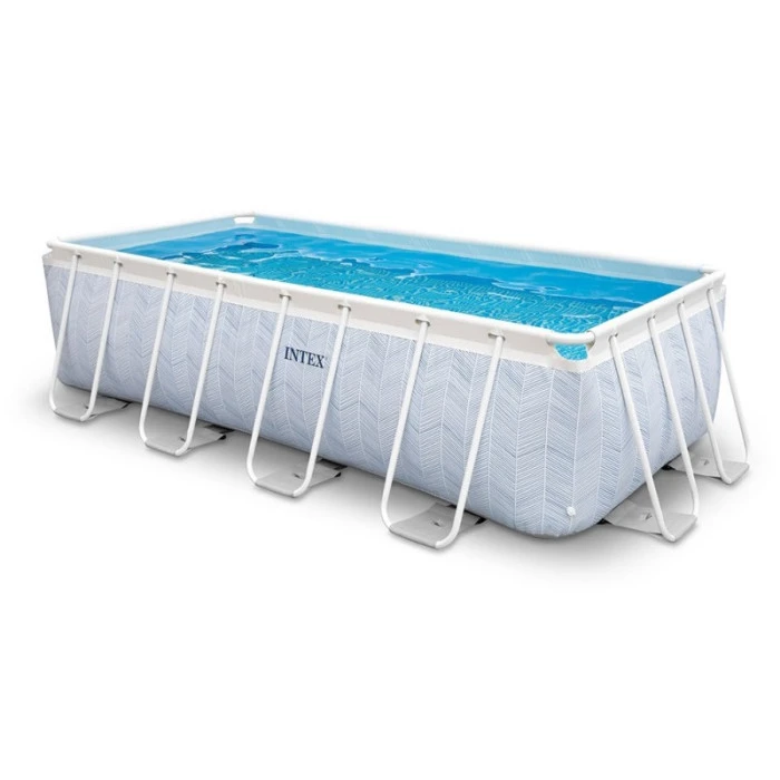Piscine Tubulaire Rectangulaire Intex Chevron 4 X 2 X 1 M 1 Piscine Tubulaire Rectangulaire Intex Chevron 4 X 2 X 1 M