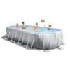 Piscine Tubulaire Ovale Intex Prism Frame 6.10 X 3.05 X 1.22m