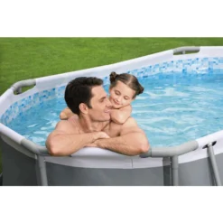 Piscine Ovale Bestway Power Steel™ 3,05 X 2 X 0,84 M -Intex Soldes Boutique 5614a piscine ovale bestway power steel 3 05 x 2 x 0 84 m ambiance 3
