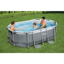 Piscine Ovale Bestway Power Steel™ 3,05 X 2 X 0,84 M -Intex Soldes Boutique 5614a piscine ovale bestway power steel 3 05 x 2 x 0 84 m ambiance famille