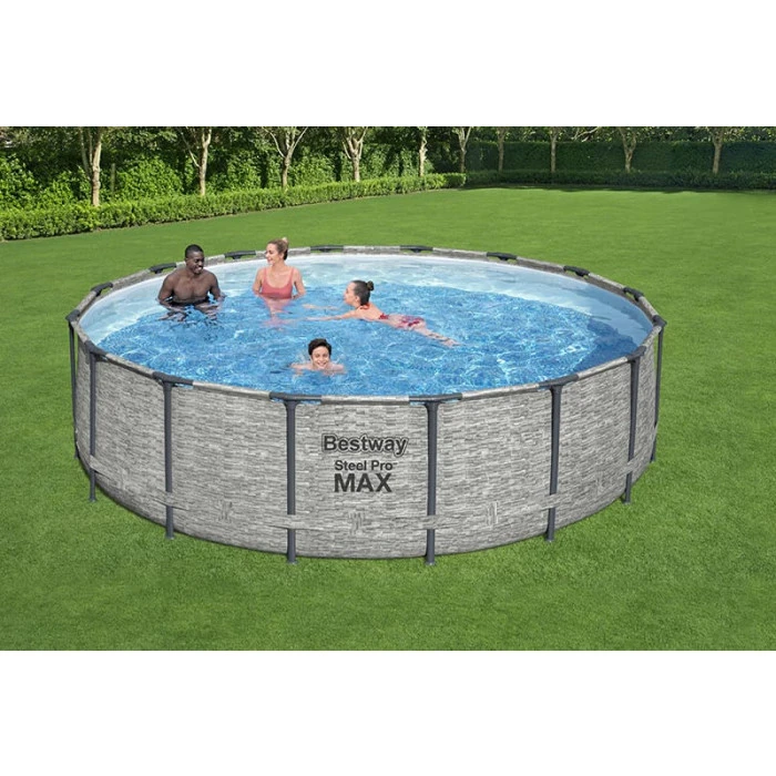 Piscine Tubulaire Ronde Bestway Steel Pro Max 4,88 X 1,22 M 3 Piscine Tubulaire Ronde Bestway Steel Pro Max 4,88 X 1,22 M – Image 3