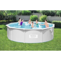 Piscine En Acier Bestway Hydrium - 4,60 X 1,20 M 5 Piscine En Acier Bestway Hydrium - 4,60 X 1,20 M -Intex Soldes Boutique 56384 piscine tubulaire bestway hydrium 460 x 120 cm ambiance