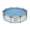 Piscine Tubulaire Ronde Bestway Steel Pro Max 3,05 X 0,76 - Gris Clair