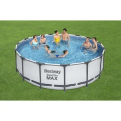 Piscine Tubulaire Bestway Ronde Steel Pro Max 4,57 X 1,22 M 9 Piscine Tubulaire Bestway Ronde Steel Pro Max 4,57 X 1,22 M -Intex Soldes Boutique 56438 piscine tubulaire bestway ronde steel pro 457 x 122 cm ambiance