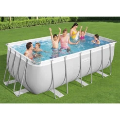 Piscine Tubulaire Rectangulaire Bestway Power Steel 4,12 X 2,01 X 1,22 M Avec Filtre à Sable 5 Piscine Tubulaire Rectangulaire Bestway Power Steel 4,12 X 2,01 X 1,22 M Avec Filtre à Sable -Intex Soldes Boutique 56457
