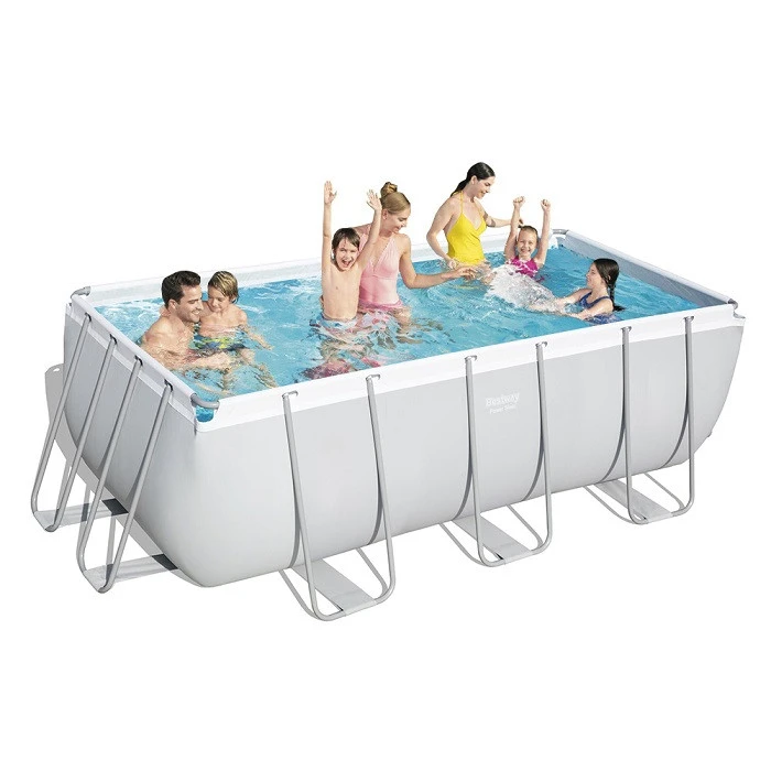 Piscine Tubulaire Rectangulaire Bestway Power Steel 4,12 X 2,01 X 1,22 M Avec Filtre à Sable 1 Piscine Tubulaire Rectangulaire Bestway Power Steel 4,12 X 2,01 X 1,22 M Avec Filtre à Sable