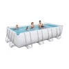Piscine Tubulaire Rectangulaire Bestway Power Steel 5,49 X 2,74 X 1,22 M Avec Filtre à Sable