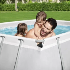 Piscine Tubulaire Rectangulaire Bestway Power Steel™ 2,82 X 1,96 X 0,84 M -Intex Soldes Boutique 56629 ambiance2