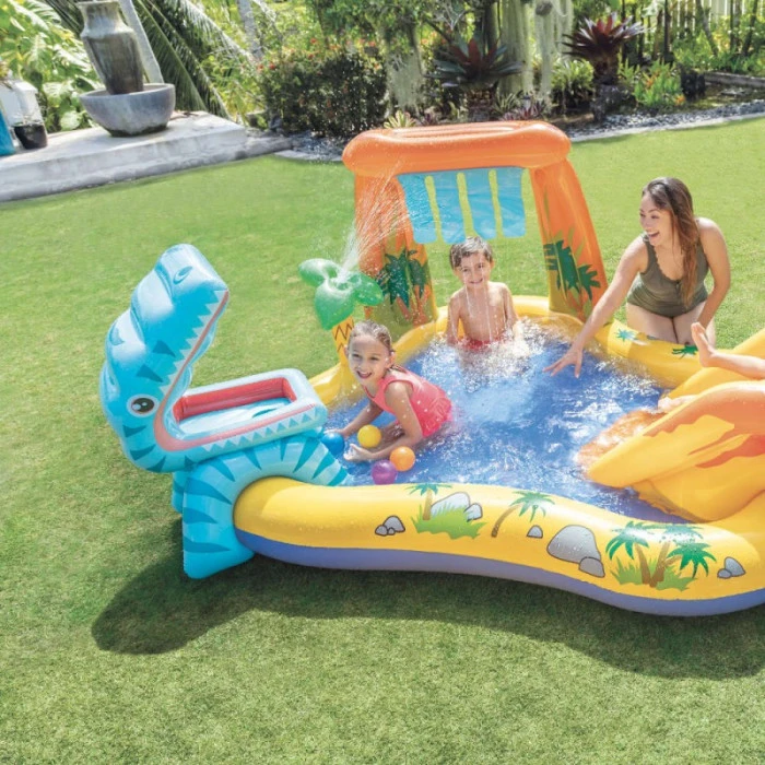 Aire De Jeux Gonflable Intex Jurassic / Dinosaure 5 Aire De Jeux Gonflable Intex Jurassic / Dinosaure – Image 5