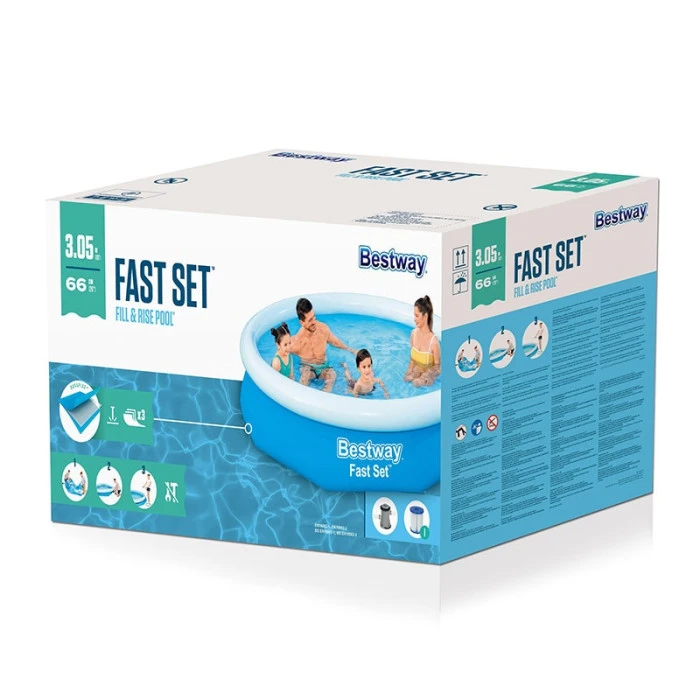 Piscine Autoportée Bestway Fast Set™ 3,05 X 0,66 M Avec Filtration 7 Piscine Autoportée Bestway Fast Set™ 3,05 X 0,66 M Avec Filtration – Image 7