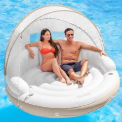 Matelas Gonflable De Piscine Intex Lounge Caraïbes