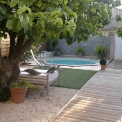 Piscine En Bois Octogonale Ubbink Océa 5,80 X 1,30 M - Liner Beige -Intex Soldes Boutique 7504510 piscine bois octogonale ubbink ocea 580 beige ambiance