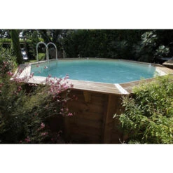 Piscine En Bois Octogonale Ubbink Océa 4,30 X 1,20 M - Liner Beige 9 Piscine En Bois Octogonale Ubbink Océa 4,30 X 1,20 M - Liner Beige -Intex Soldes Boutique 7504510 piscine bois octogonale ubbink ocea 580 beige ambiance 2 1