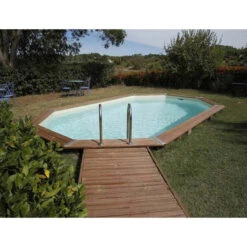 Piscine En Bois Octogonale Ubbink Océa 5,50 X 3,55 X 1,20 M - Liner Beige 8 Piscine En Bois Octogonale Ubbink Océa 5,50 X 3,55 X 1,20 M - Liner Beige -Intex Soldes Boutique 7504594 piscine bois octogonale ubbink ocea 355 550 beige ambiance 2