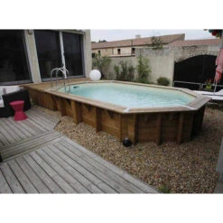 Piscine En Bois Octogonale Ubbink Océa 5,50 X 3,55 X 1,20 M - Liner Beige 9 Piscine En Bois Octogonale Ubbink Océa 5,50 X 3,55 X 1,20 M - Liner Beige -Intex Soldes Boutique 7504594 piscine bois octogonale ubbink ocea 355 550 beige ambiance 3