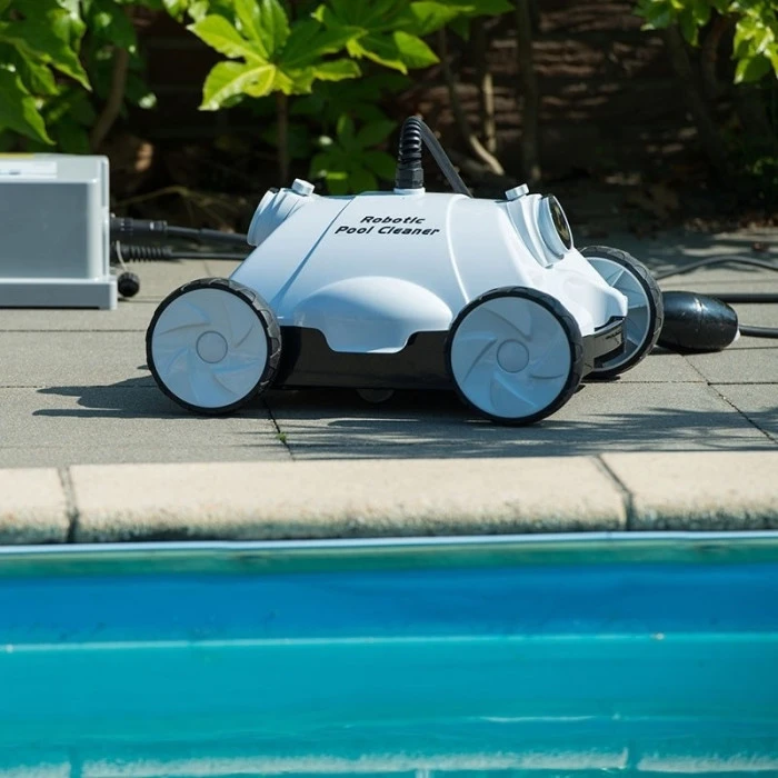 Robot Nettoyeur Fond De Piscine Ubbink Robotclean 1 Noir Et Blanc 2 Robot Nettoyeur Fond De Piscine Ubbink Robotclean 1 Noir Et Blanc – Image 2