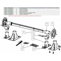 Support Pour Enrouleur De Bâche Ubbink Luxe Réf 7514022 -Intex Soldes Boutique 7534079 support enrouleur bache ubbink luxe 7514022 schema
