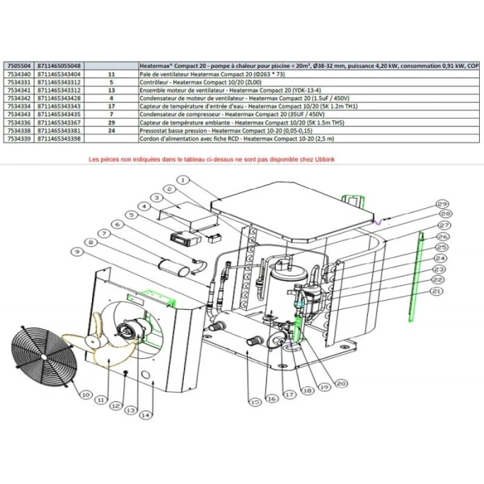 Contrôleur Pour Pompe à Chaleur Ubbink Heatermax Compact 10/20 M³ 2 Contrôleur Pour Pompe à Chaleur Ubbink Heatermax Compact 10/20 M³ – Image 2