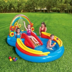 Aire De Jeux Gonflable Arc-en-Ciel Intex -Intex Soldes Boutique aire de jeux arc en ciel ambiance min