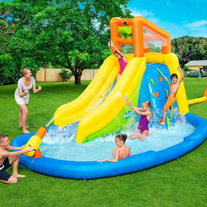 Aire De Jeux Avec Toboggan, Pataugeoire Et Canon à Eau Bestway Mont Splashmore 2 Aire De Jeux Avec Toboggan, Pataugeoire Et Canon à Eau Bestway Mont Splashmore – Image 2