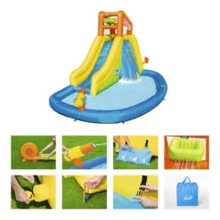 Aire De Jeux Avec Toboggan, Pataugeoire Et Canon à Eau Bestway Mont Splashmore 17 Aire De Jeux Avec Toboggan, Pataugeoire Et Canon à Eau Bestway Mont Splashmore -Intex Soldes Boutique aire jeux bestway mont splashmore 53345 9