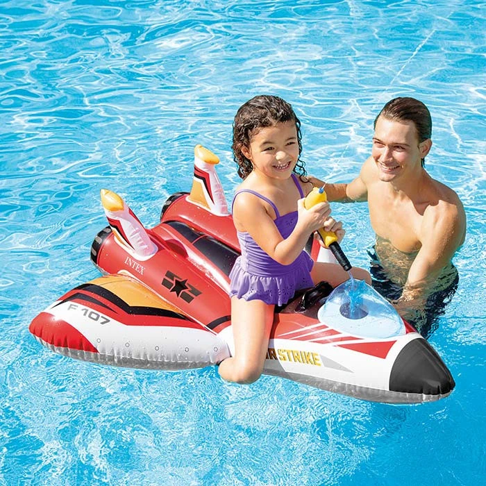 Avion Gonflable Intex + Pistolet à Eau - Rouge 2 Avion Gonflable Intex + Pistolet à Eau - Rouge – Image 2