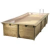 Piscine En Bois Rectangulaire Ubbink Azura 5,05 X 3,50 X 1,26 M - Liner Beige