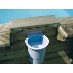 Piscine En Bois Hexagonale Ubbink Azura 4,10 X 1,20 M - Liner Bleu + Bâche à Bulles -Intex Soldes Boutique azura 410 11 min