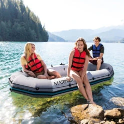 Set Bateau Gonflable 3 Places Intex Mariner 3 (rames Et Gonfleur Inclus) 18 Set Bateau Gonflable 3 Places Intex Mariner 3 (rames Et Gonfleur Inclus) -Intex Soldes Boutique bateau intex mariner 7