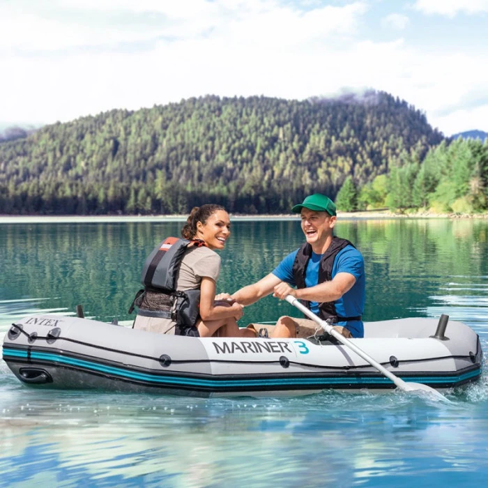 Set Bateau Gonflable 3 Places Intex Mariner 3 (rames Et Gonfleur Inclus) 7 Set Bateau Gonflable 3 Places Intex Mariner 3 (rames Et Gonfleur Inclus) – Image 7