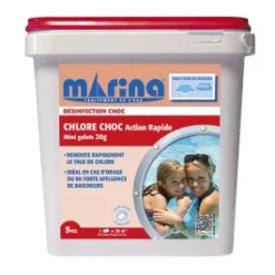 Marina Désinfection Choc - Mini-galets Chlore Choc Action Rapide 5kg