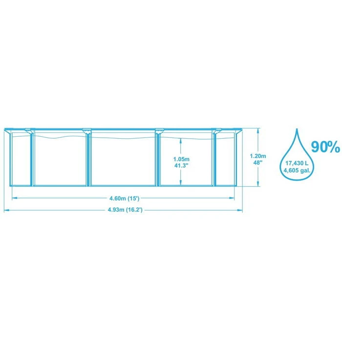 Piscine En Acier Bestway Hydrium - 4,60 X 1,20 M 2 Piscine En Acier Bestway Hydrium - 4,60 X 1,20 M – Image 2