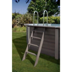 GRE Piscine Ovale Composite Gré - 6,64 X 3,86 X 1,24 M -Intex Soldes Boutique echelle piscine composite gre 4