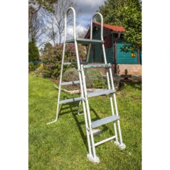 GRE Piscine Ronde Acier Gré Sicilia Imitation Bois - Ø 3,50 X 1,20 M 11 GRE Piscine Ronde Acier Gré Sicilia Imitation Bois - Ø 3,50 X 1,20 M -Intex Soldes Boutique echelle piscine gre 28 1