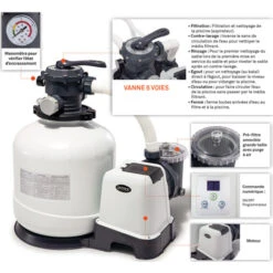 Filtre à Sable INTEX 8 M³/h 9 Filtre à Sable INTEX 8 M³/h -Intex Soldes Boutique filtre sable intex schema 1