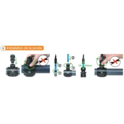 Sonde PH 2,5 M Pour Pompe Doseuse Automatic PH Et Electrolyseur Automatic Salt Bayrol -Intex Soldes Boutique installation de la sonde