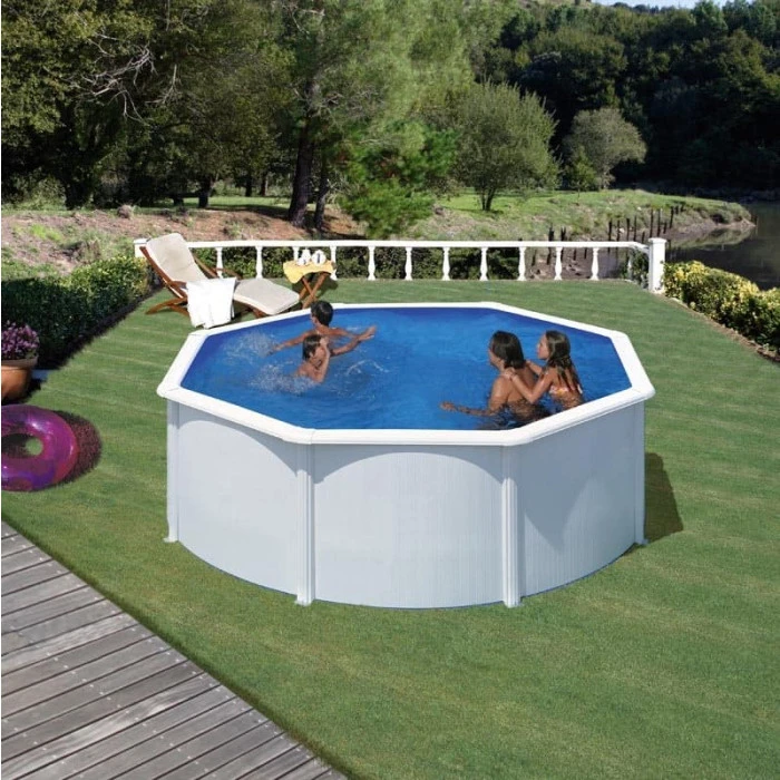 GRE Piscine Ronde Acier Gré Fidji - 3 X 1,22 M 2 GRE Piscine Ronde Acier Gré Fidji - 3 X 1,22 M – Image 2