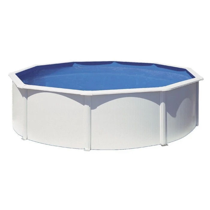 GRE Piscine Ronde Acier Gré Fidji - 4,60 X 1,20 M 1 GRE Piscine Ronde Acier Gré Fidji - 4,60 X 1,20 M