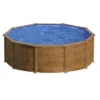 GRE Piscine Ronde Acier Gré Pacific Imitation Bois - 4,60 X 1,20 M