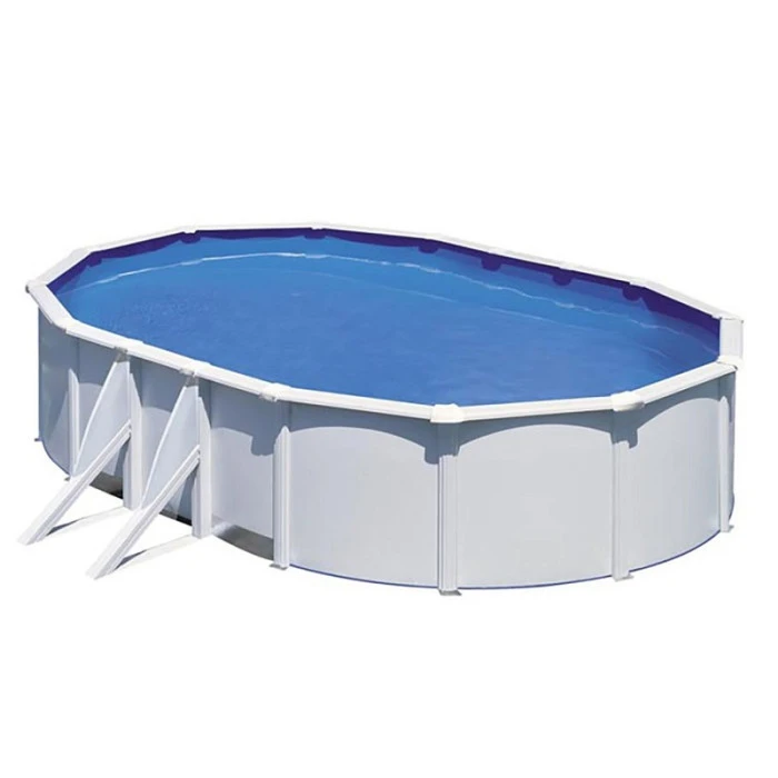 GRE Piscine Ovale Acier Gré Fidji - 6,10 X 3,75 X 1,20 M 1 GRE Piscine Ovale Acier Gré Fidji - 6,10 X 3,75 X 1,20 M