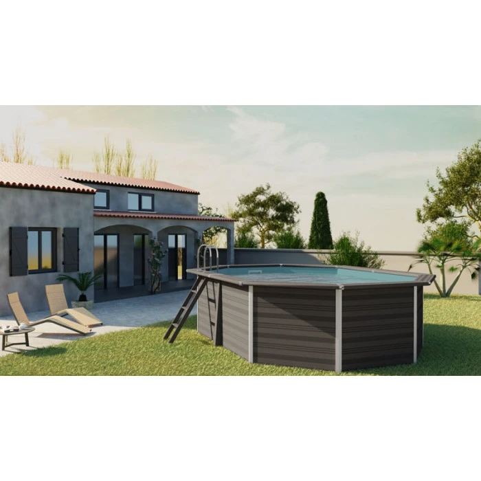 GRE Piscine Ovale Composite Gré - 5,24 X 3,86 X 1,24 M 2 GRE Piscine Ovale Composite Gré - 5,24 X 3,86 X 1,24 M – Image 2