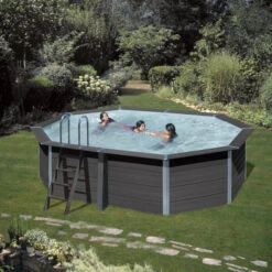 GRE Piscine Ovale Composite Gré - 5,24 X 3,86 X 1,24 M 12 GRE Piscine Ovale Composite Gré - 5,24 X 3,86 X 1,24 M -Intex Soldes Boutique kpcov52 piscine ovale composite gre ambiance 3