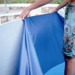 Liner Bleu Pour Piscine GRE - Piscine En Huit 5 X 3,10 X H 1,20 M - 40/100e