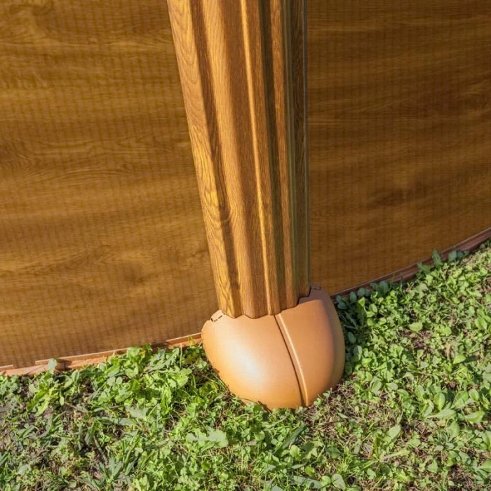 GRE Piscine Ronde Acier Gré Sicilia Imitation Bois - Ø 3 X 1,20 M 6 GRE Piscine Ronde Acier Gré Sicilia Imitation Bois - Ø 3 X 1,20 M – Image 6