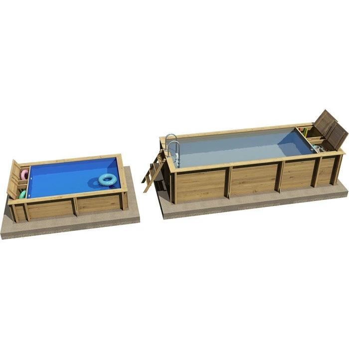 Piscine Pool'n Box Junior Procopi En Bois 3,7 X 2,4 M - Coffre Et Filtration Intégrés 5 Piscine Pool'n Box Junior Procopi En Bois 3,7 X 2,4 M - Coffre Et Filtration Intégrés – Image 5