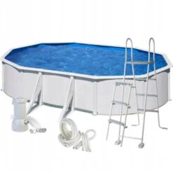 GRE Piscine Ovale Acier Gré Bora Bora - 5 X 3 X 1,20 M